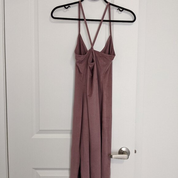 Pink Bodycon Side Slit Dress - Picture 2 of 4